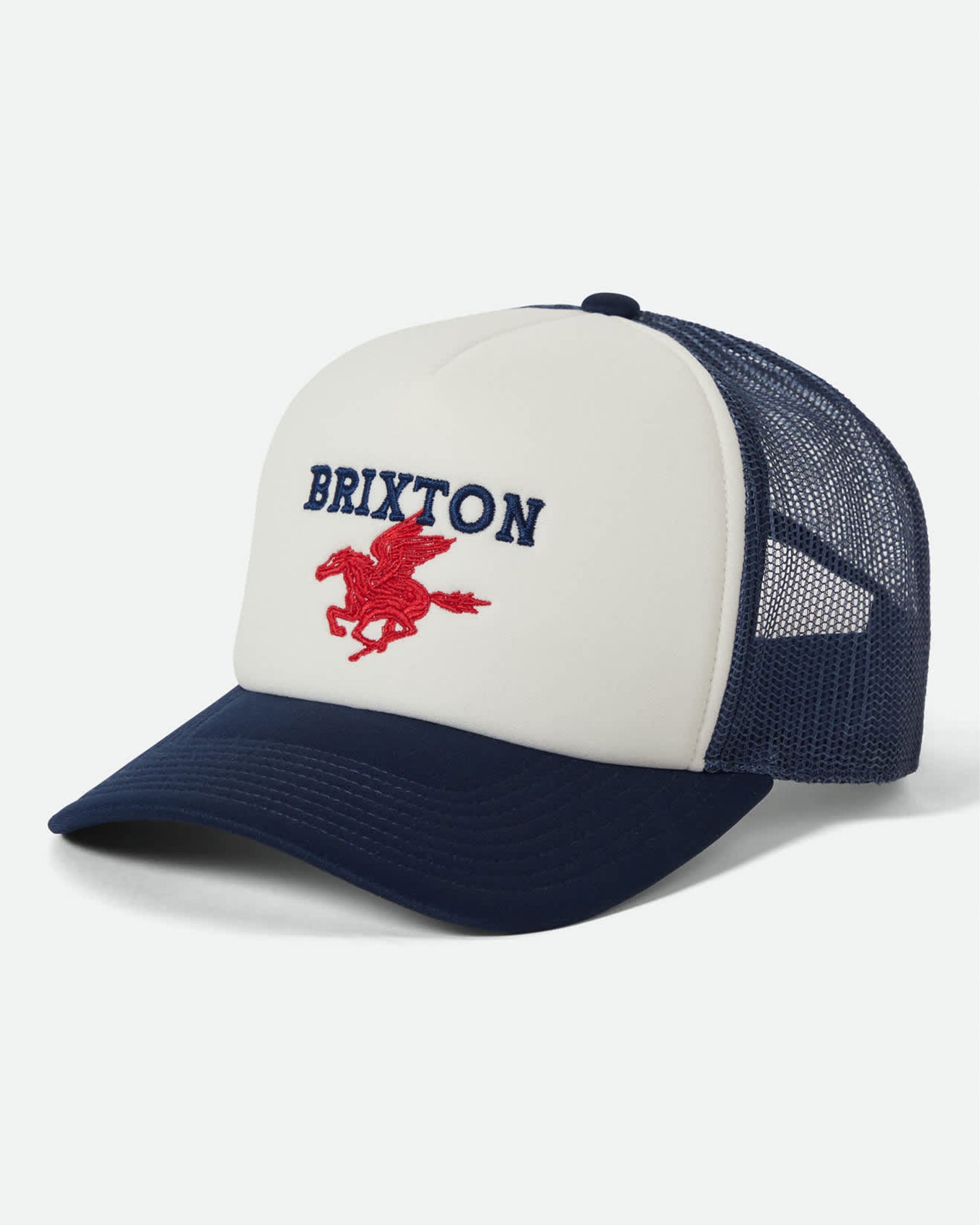 Brixton Pegasus Netplus Trucker Hat - Whitecap/Navy
