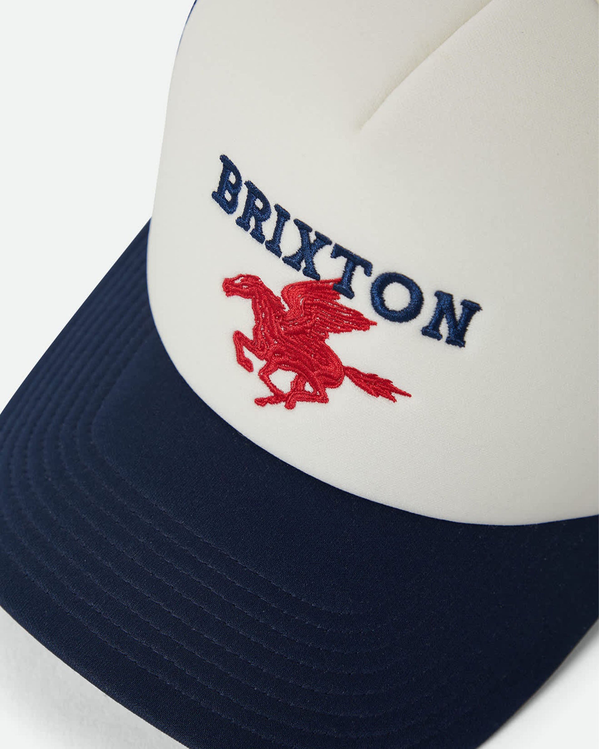 Brixton Pegasus Netplus Trucker Hat - Whitecap/Navy