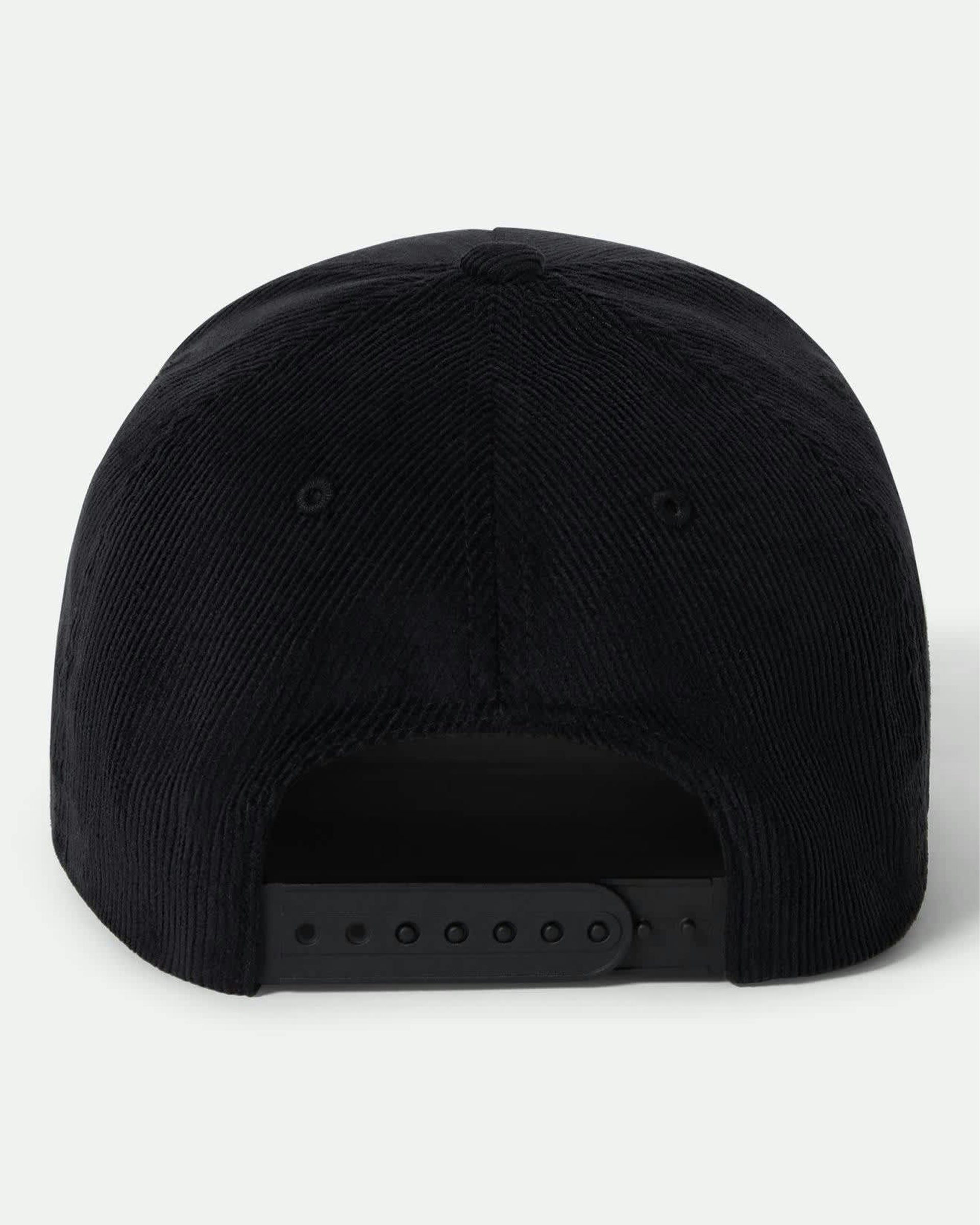 Brixton Pierson Netplus Snapback Hat - Black Corduroy