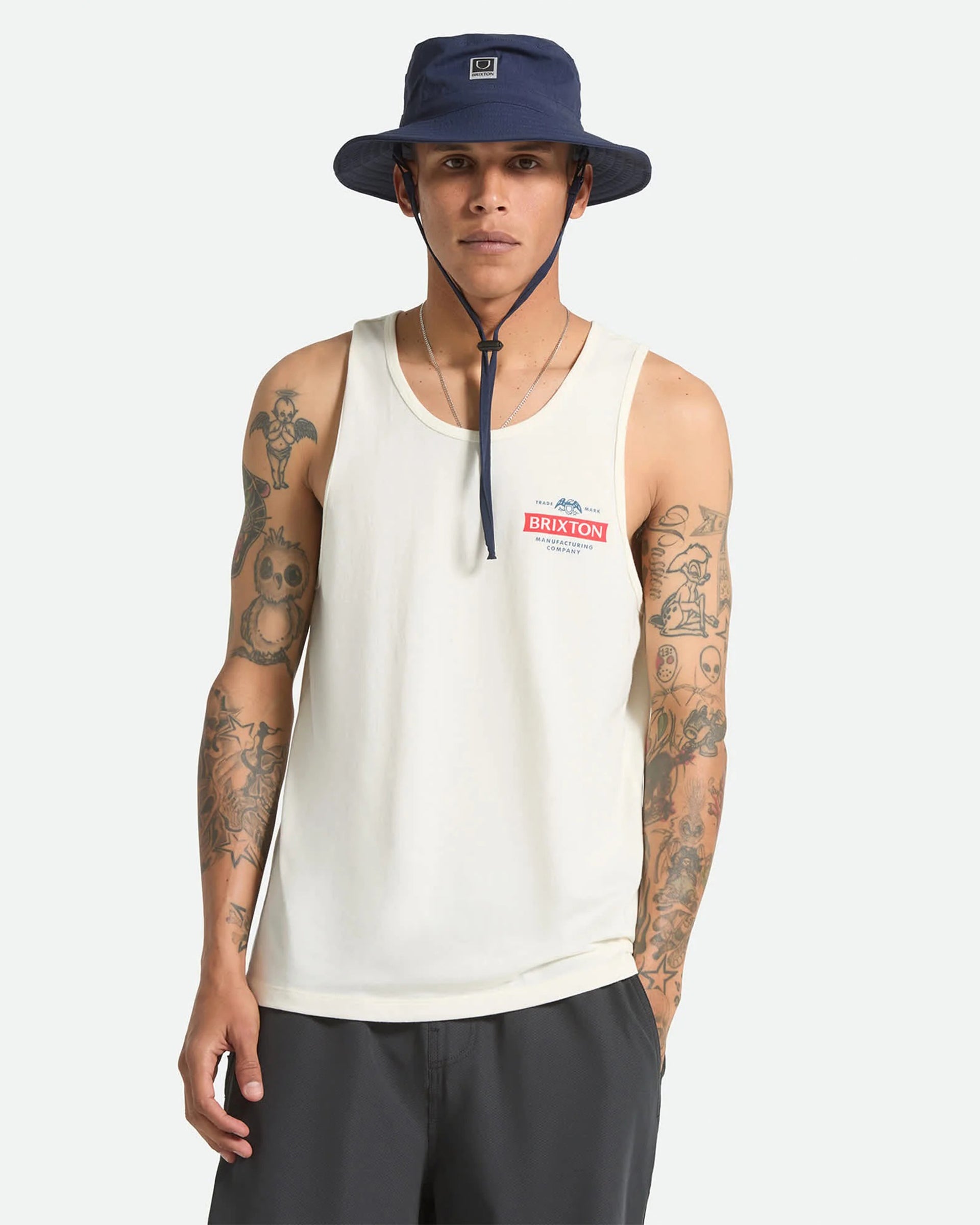 Brixton Pinnacle Tank Top - Off White
