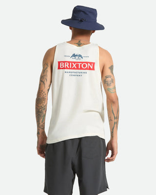 Brixton Pinnacle Tank Top - Off White