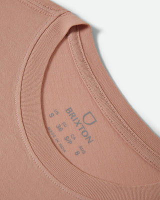 Brixton Women's Pony Club Slim Crew S/S T-Shirt - Silver Pink
