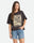 Brixton Women's Poolside Boxy Crew S/S T-Shirt - Washed Black