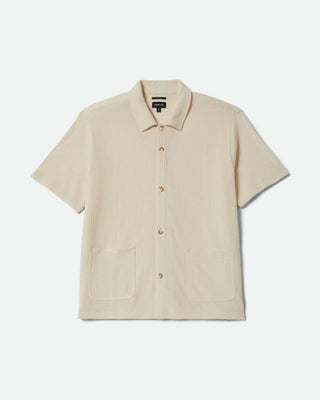 Brixton Poolside Short Sleeve Shirt - Off White