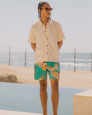 Brixton Poolside Short Sleeve Shirt - Off White