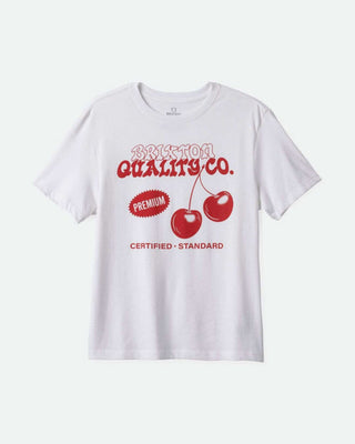 Premium Cherry Vintage Crew T-Shirt - White