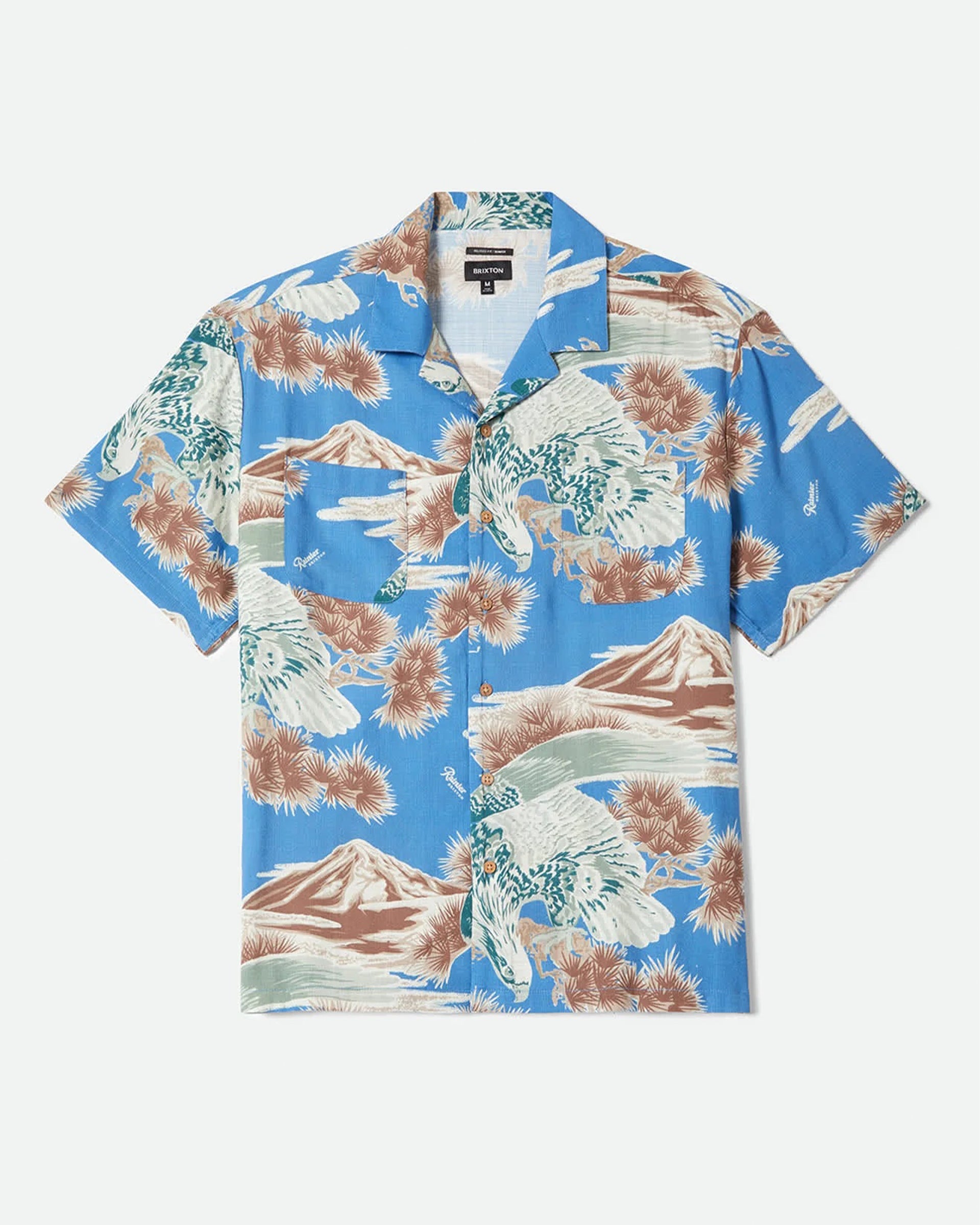 Brixton Rainier x Brixton Short Sleeve Shirt - Blue Sky