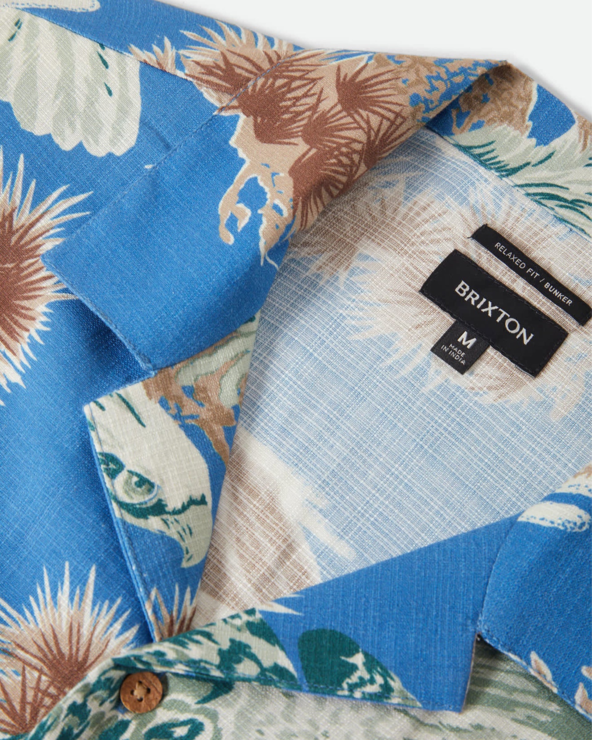 Brixton Rainier x Brixton Short Sleeve Shirt - Blue Sky
