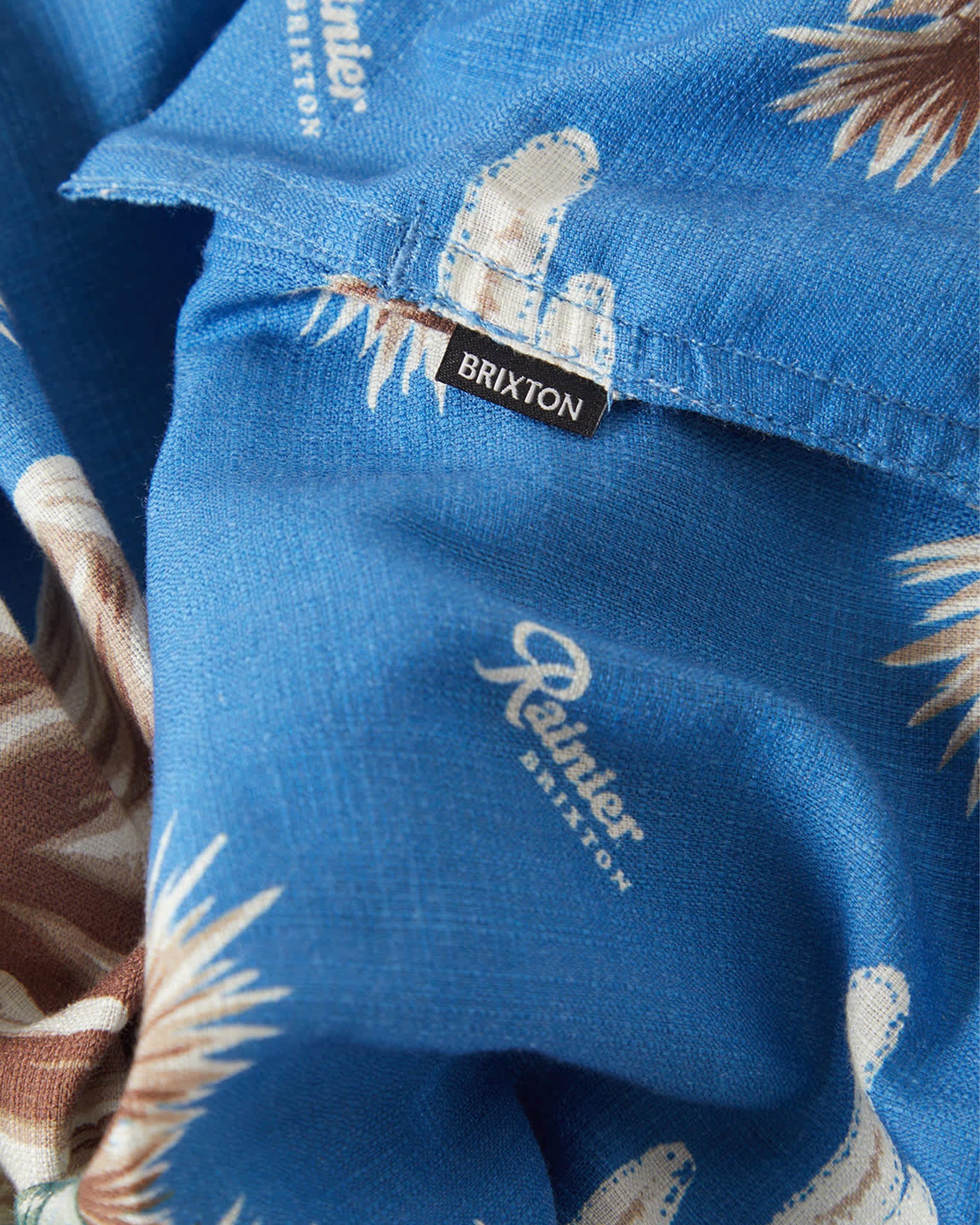 Brixton Rainier x Brixton Short Sleeve Shirt - Blue Sky