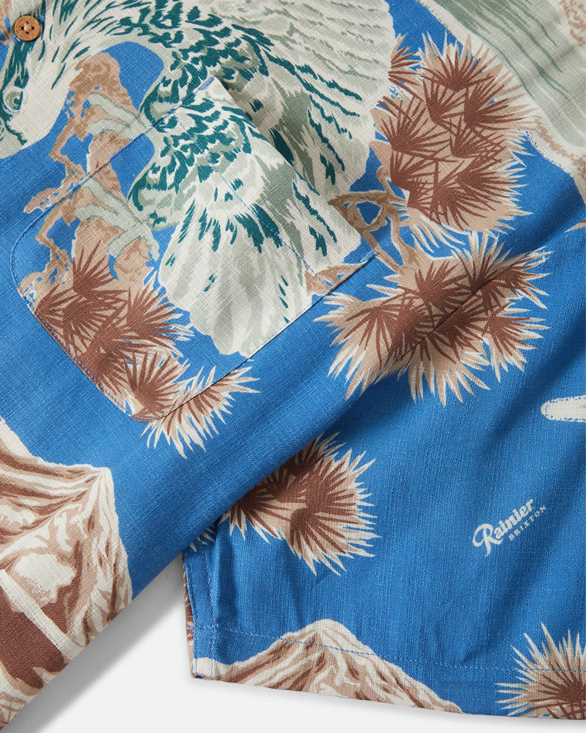 Brixton Rainier x Brixton Short Sleeve Shirt - Blue Sky