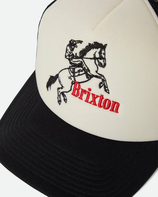 Women's Ranching Club Netplus Trucker Hat - Black/Off White