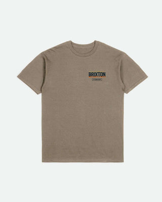 Brixton Raven Short Sleeve Tailored T-Shirt - Oatmeal
