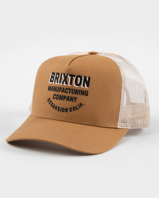 Brixton Redoubt Netplus Trucker Hat - Washed Copper / Sand