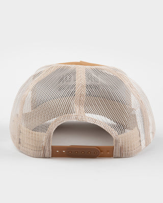 Brixton Redoubt Netplus Trucker Hat - Washed Copper / Sand