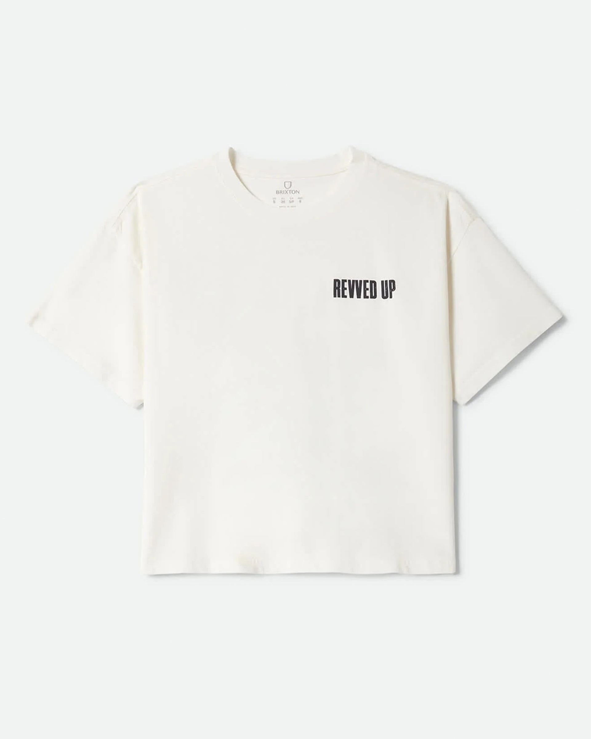 Brixton Women's Revved Up Boxy Crew Short Sleeve T-Shirt - Off White