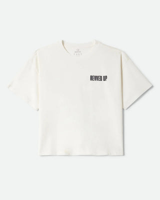 Brixton Women's Revved Up Boxy Crew Short Sleeve T-Shirt - Off White