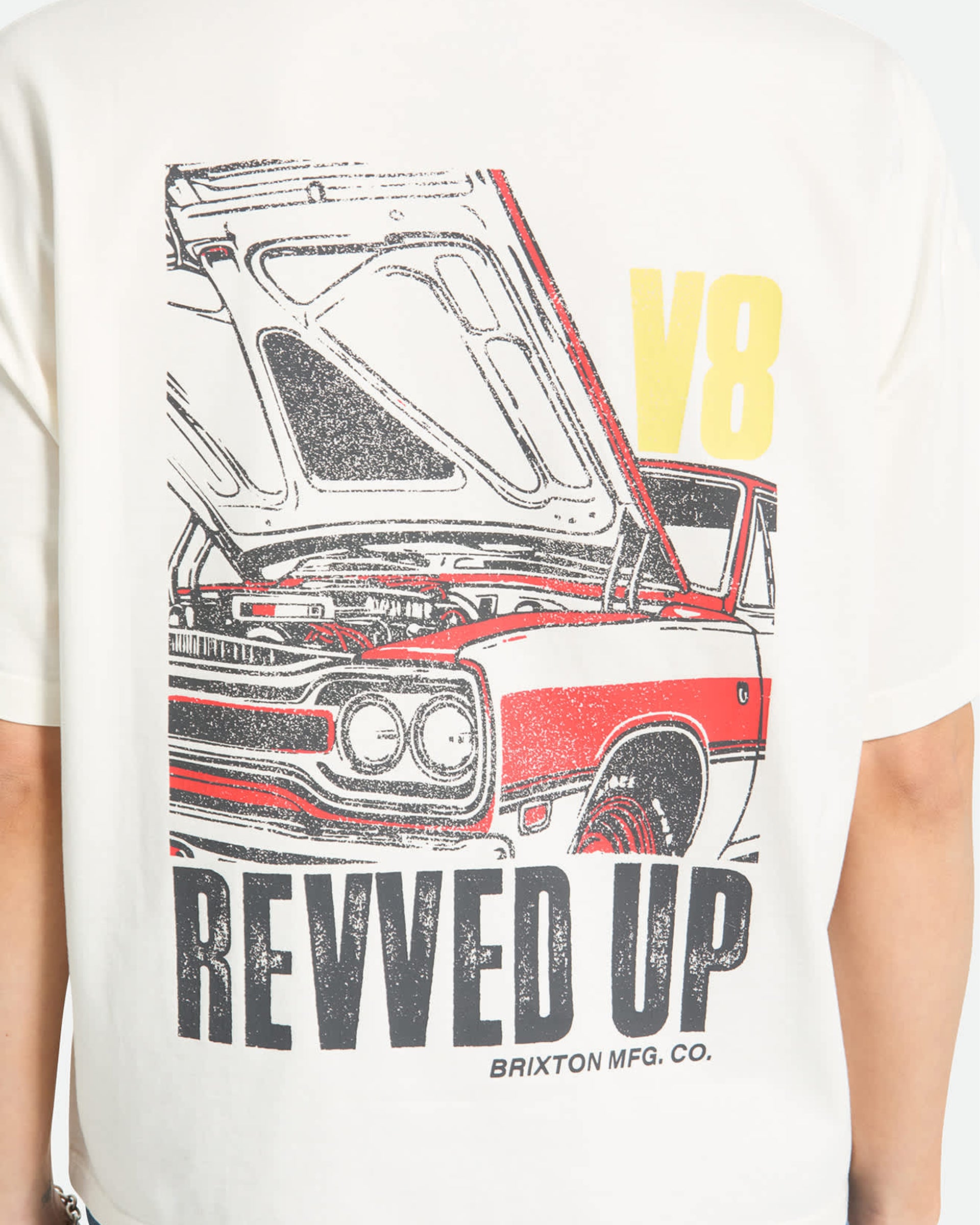 Brixton Women's Revved Up Boxy Crew Short Sleeve T-Shirt - Off White