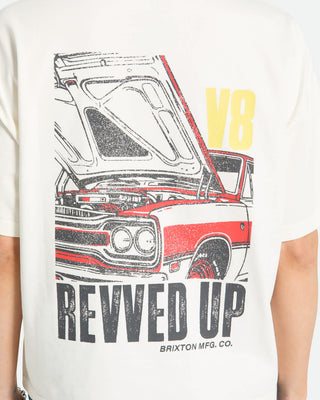 Brixton Women's Revved Up Boxy Crew Short Sleeve T-Shirt - Off White