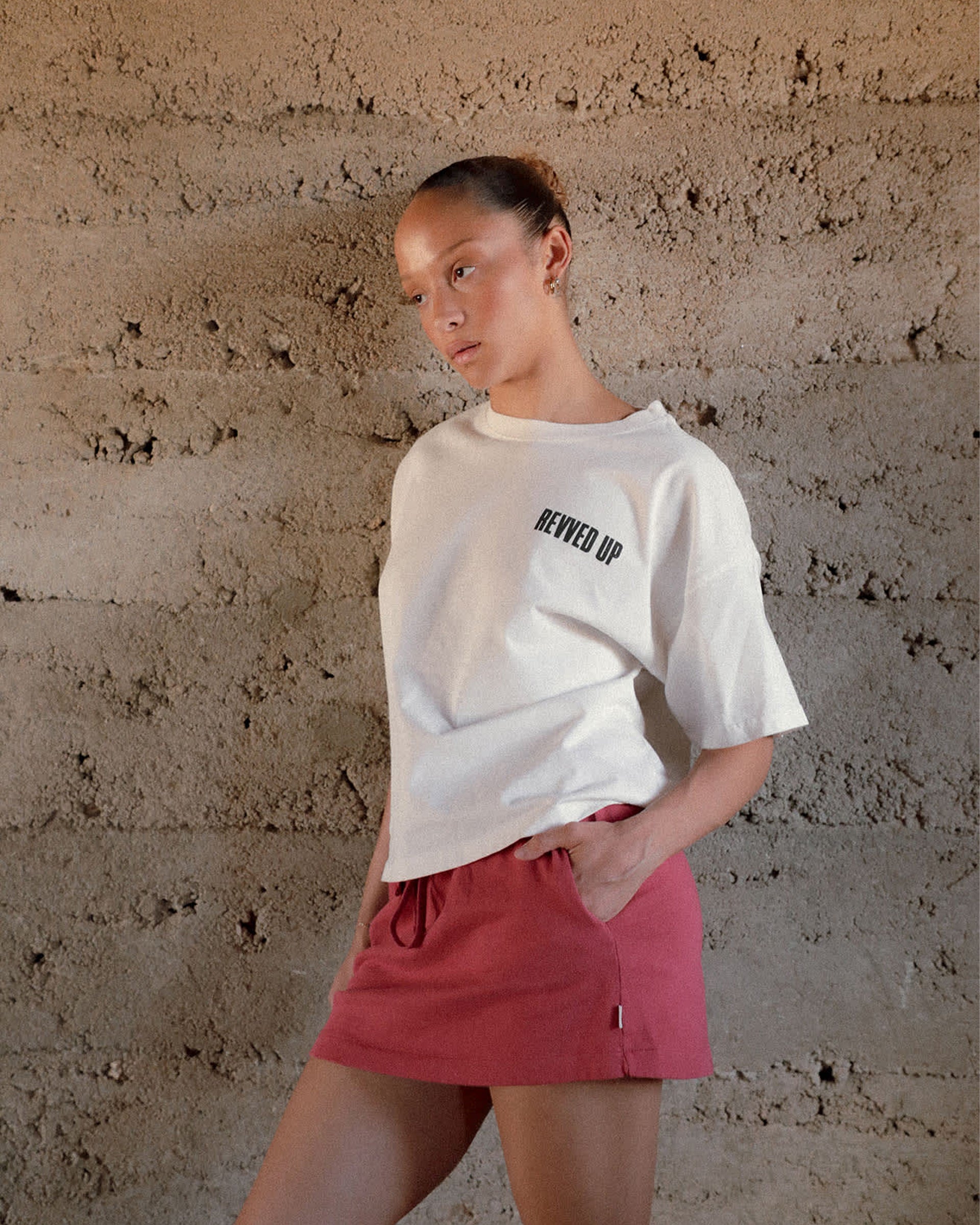 Brixton Women's Revved Up Boxy Crew Short Sleeve T-Shirt - Off White