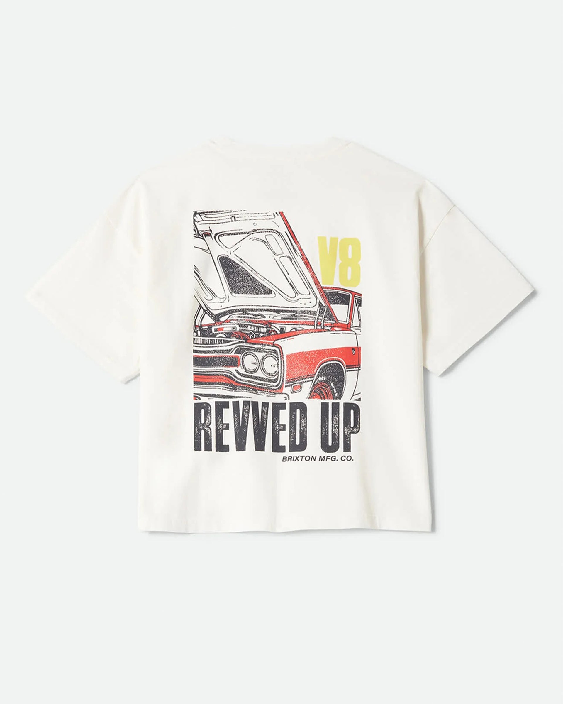 Brixton Women's Revved Up Boxy Crew Short Sleeve T-Shirt - Off White