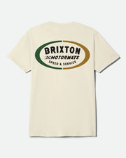 Brixton Rhett Short Sleeve T-Shirt - Cream