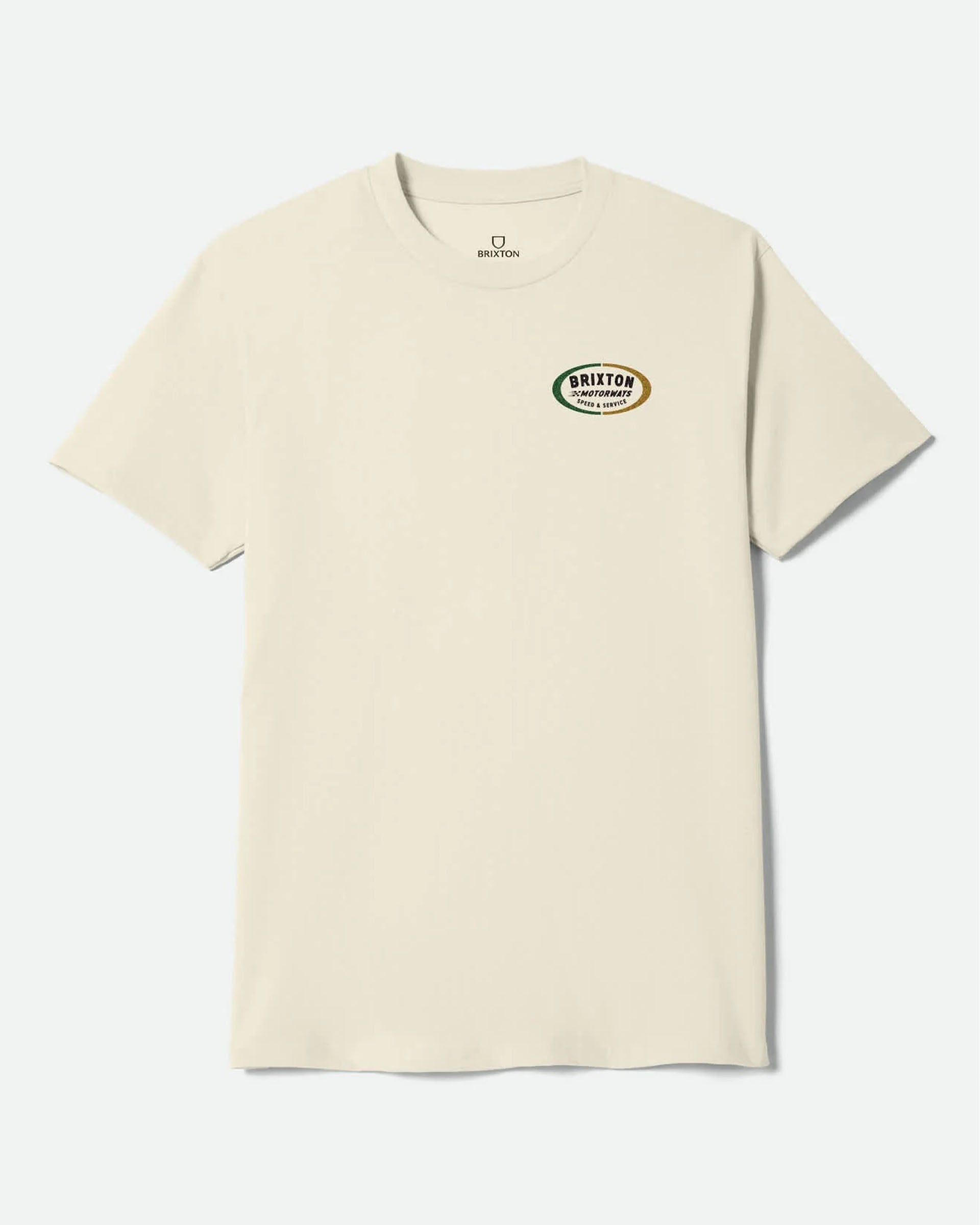 Brixton Rhett Short Sleeve T-Shirt - Cream