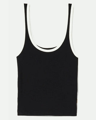 Brixton Women's Ringer Organic A-Tank - Black / Off White