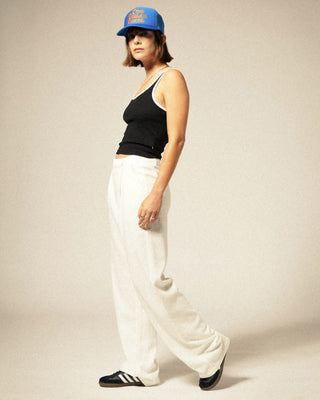 Brixton Women's Ringer Organic A-Tank - Black / Off White