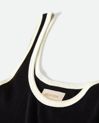 Brixton Women's Ringer Organic A-Tank - Black / Off White
