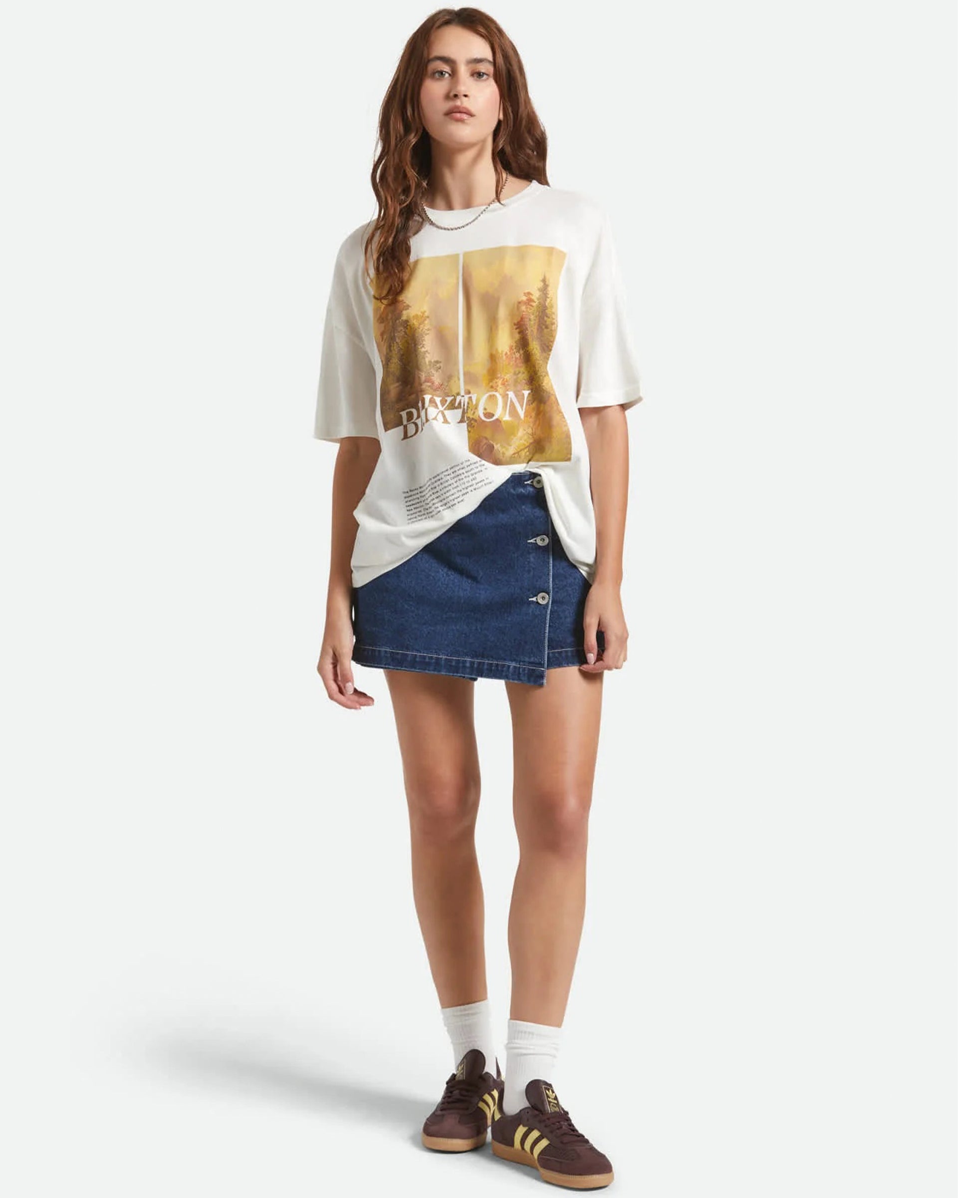 Rocky Mountain Oversized Boyfriend T-Shirt - Off White