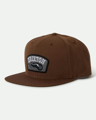 Brixton Roller Snapback Hat - Pinecone Brown