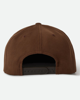 Brixton Roller Snapback Hat - Pinecone Brown