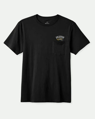 Brixton Roller Short Sleeve Tailored Pocket T-Shirt - Black
