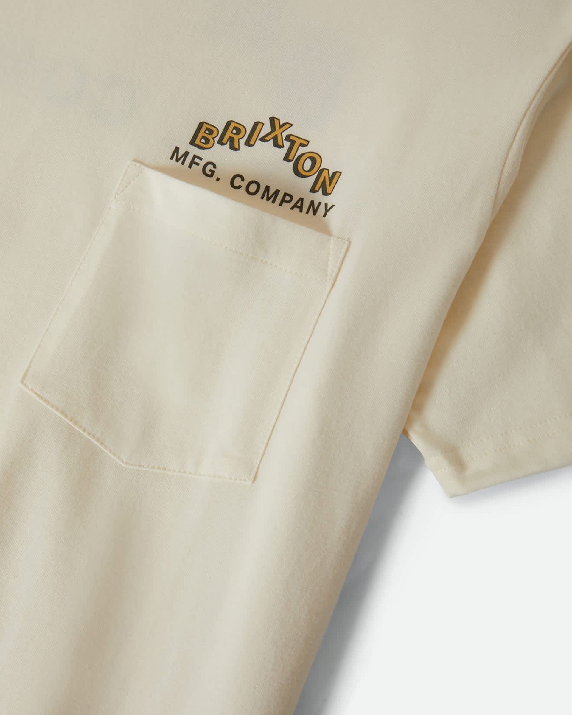 Brixton Roman Short Sleeve Pocket T-Shirt - White