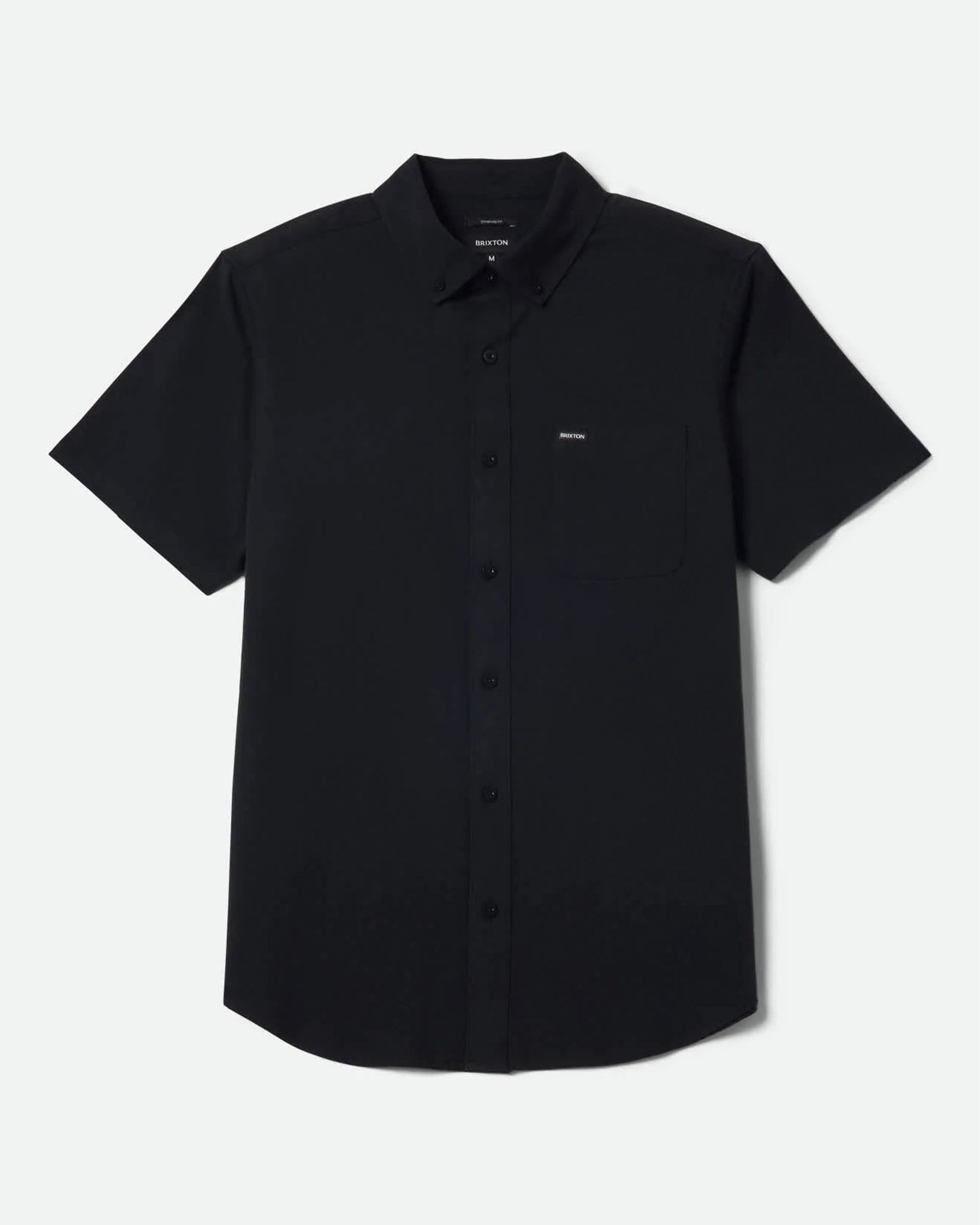 Brixton Sanford Oxford Short Sleeve Shirt - Black