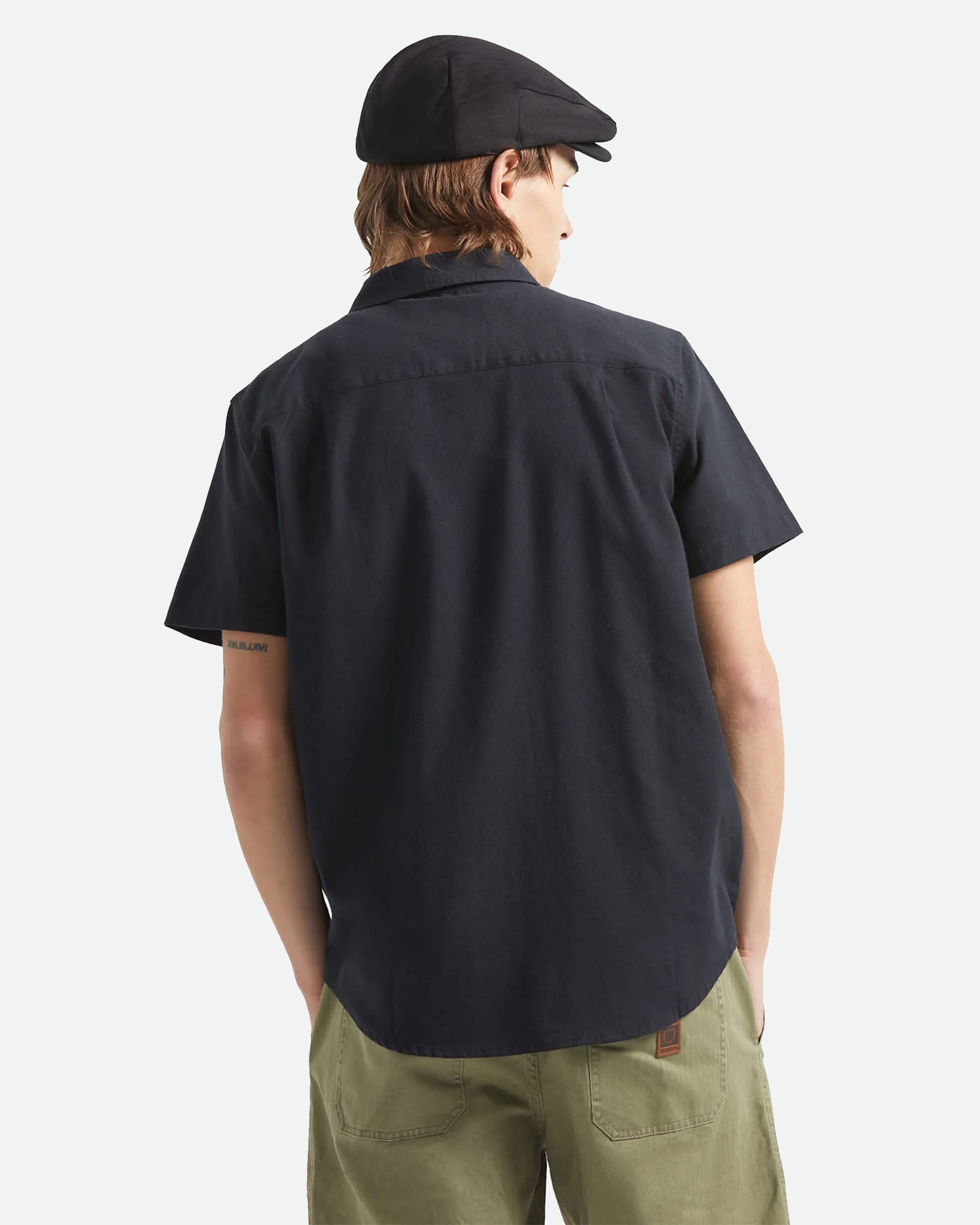Brixton Sanford Oxford Short Sleeve Shirt - Black