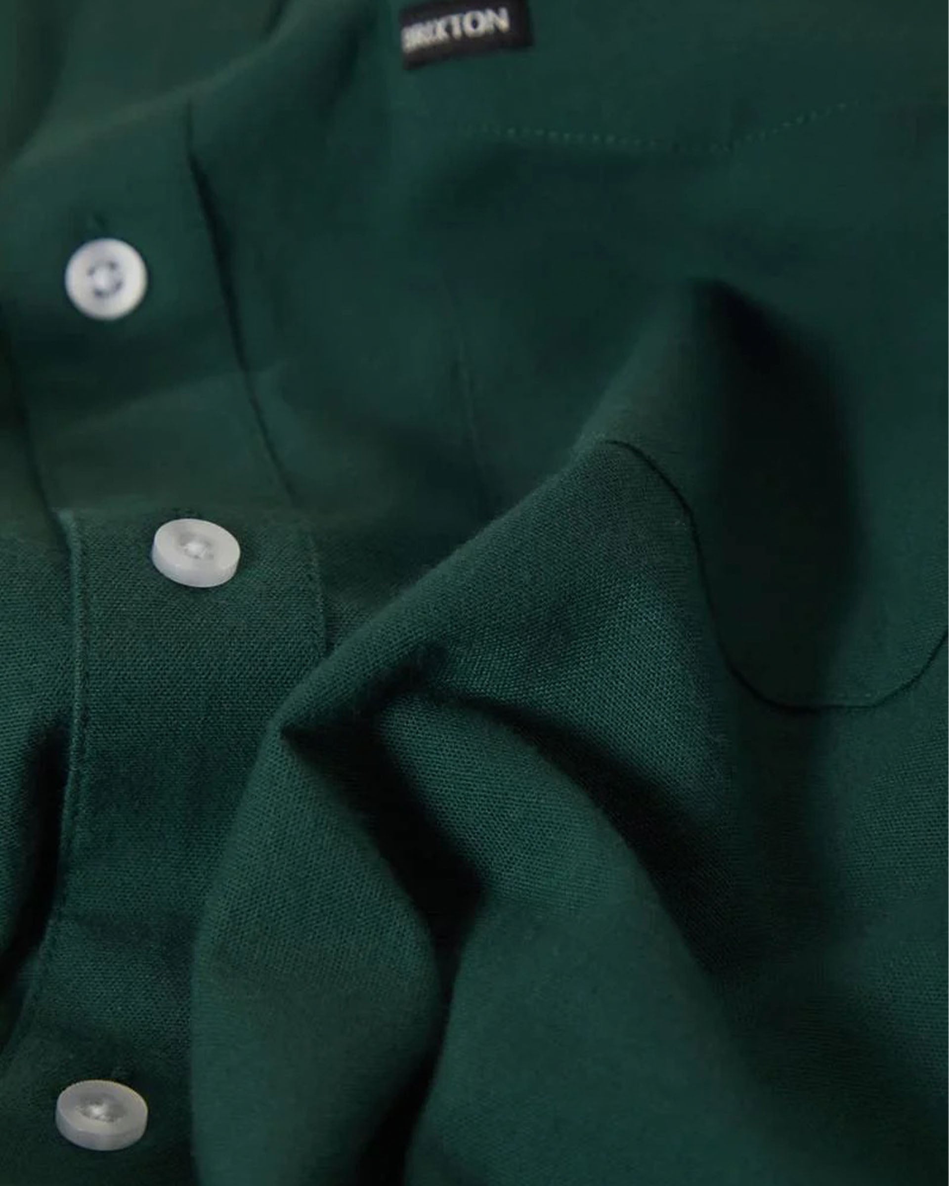 Brixton Sanford Oxford Short Sleeve Shirt - Primal Green