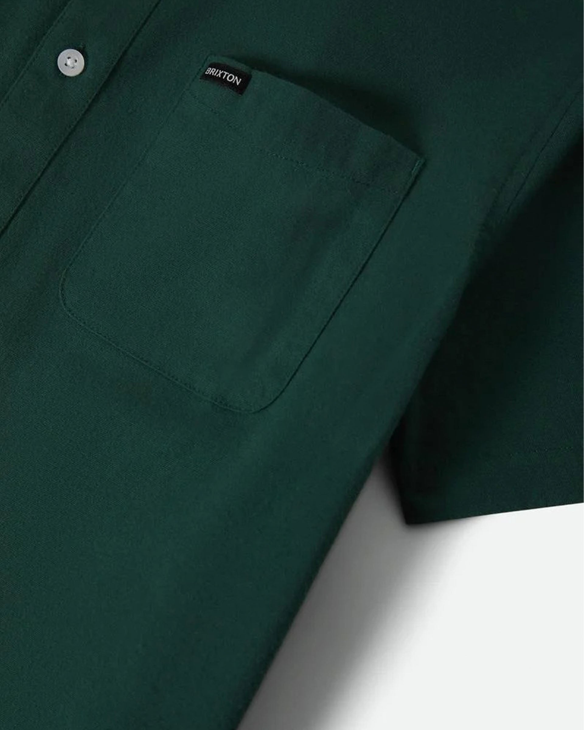 Brixton Sanford Oxford Short Sleeve Shirt - Primal Green