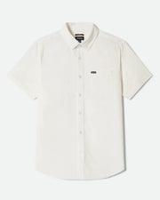 Brixton Sanford Oxford Short Sleeve Shirt - Off White