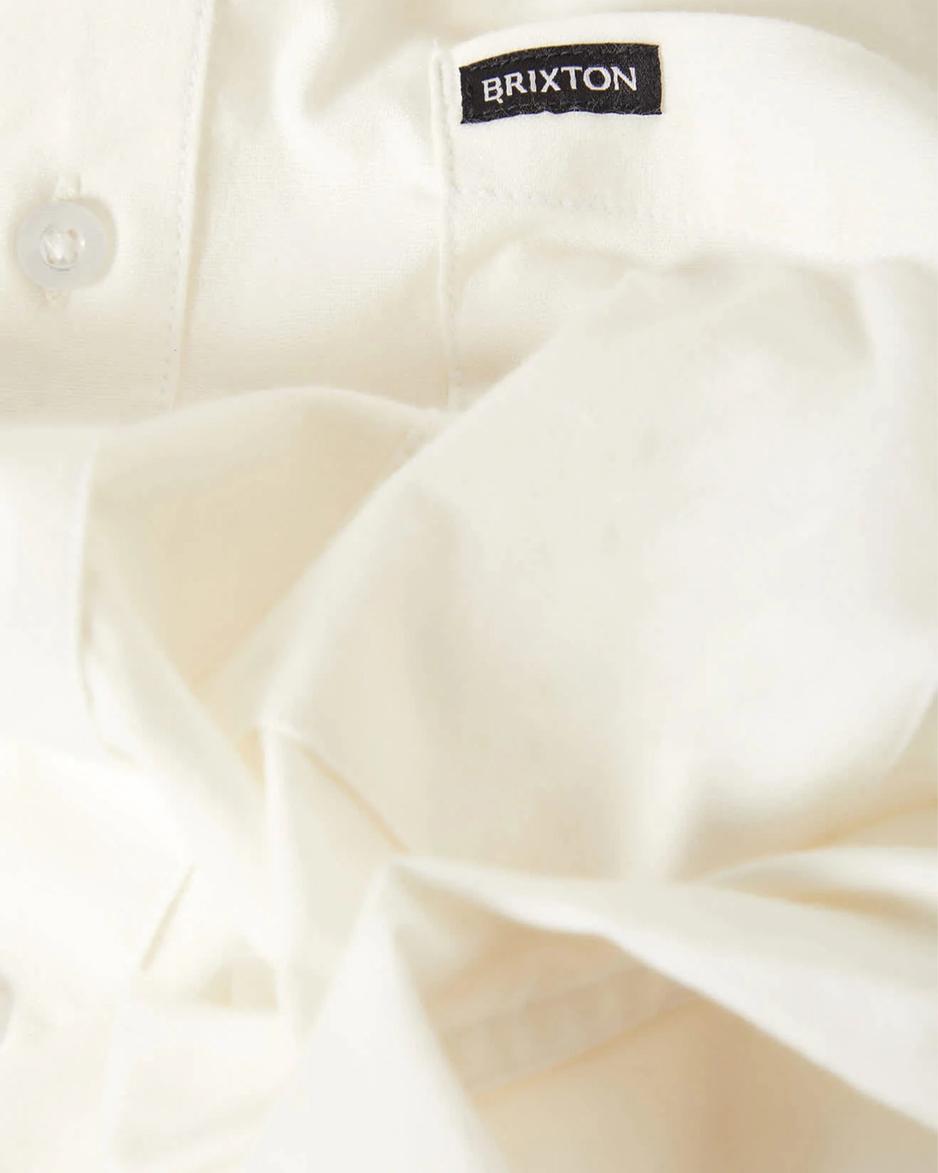 Brixton Sanford Oxford Short Sleeve Shirt - Off White