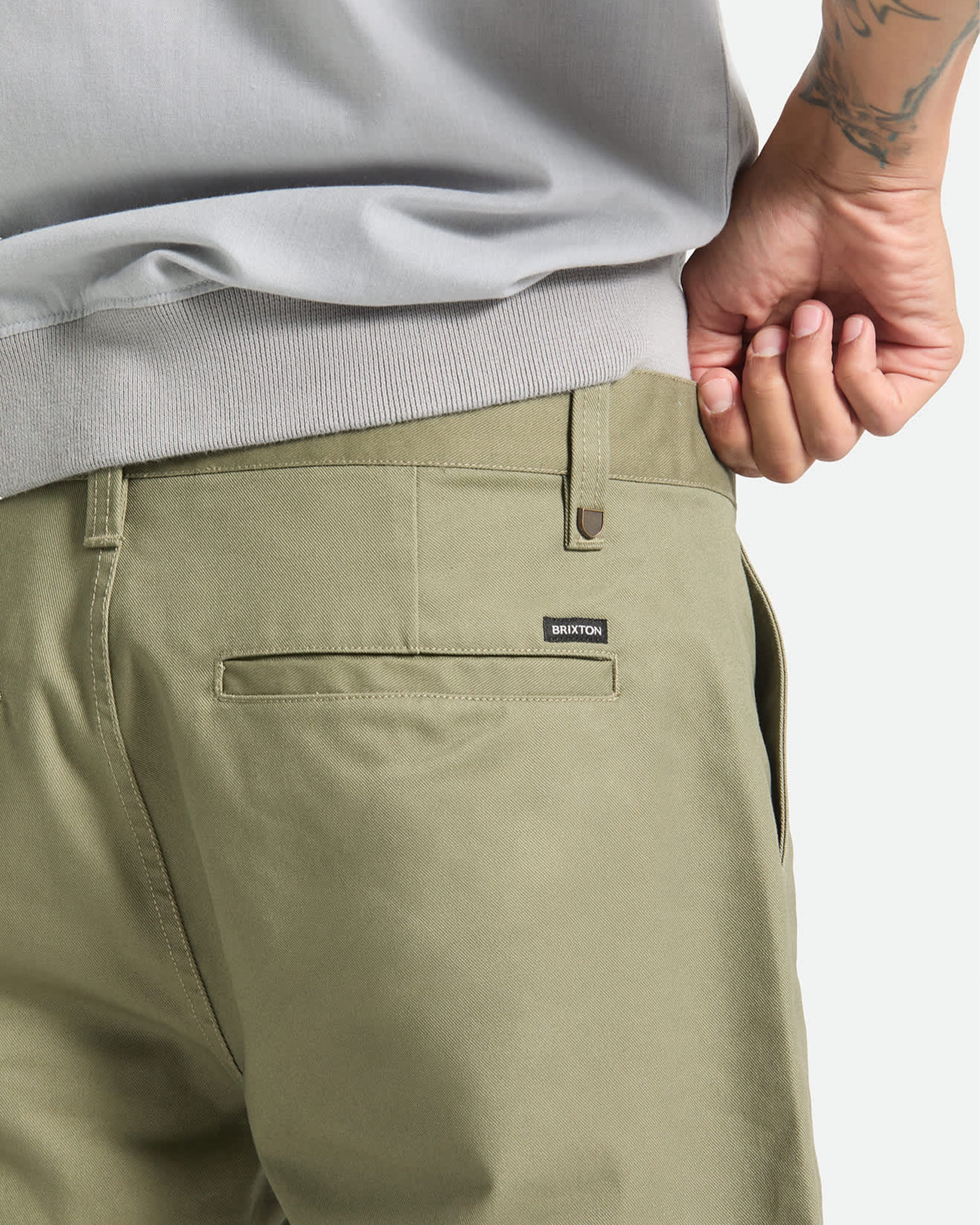 Brixton Santo Chino Short - Olive Surplus