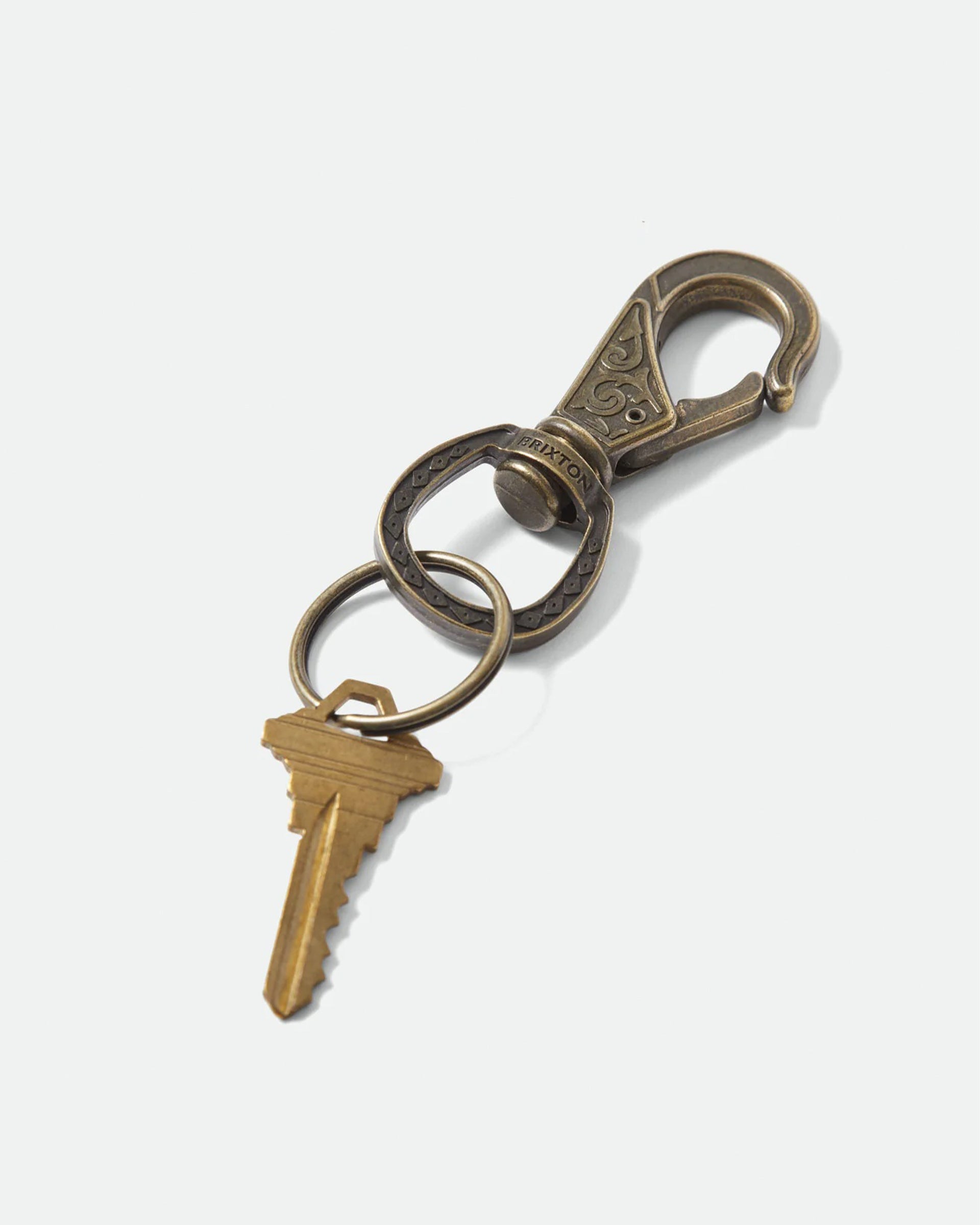 Brixton Scroll Keychain - Antique Bronze