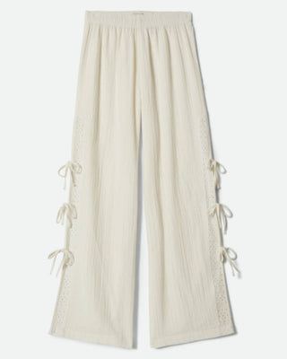 Brixton Women's Seaside Eyelet Wide Leg Pant - Off White Eyelet