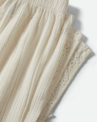 Brixton Women's Seaside Eyelet Wide Leg Pant - Off White Eyelet