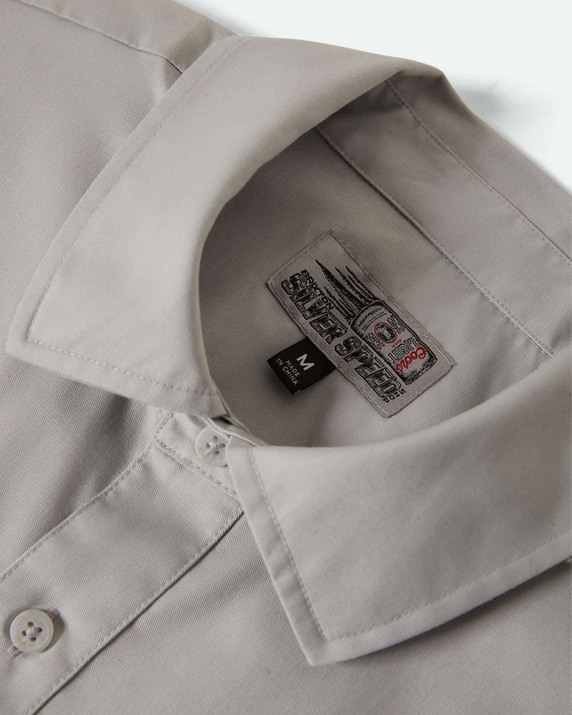 Brixton x Coors Light Shake Down Shirt - Silver/Black