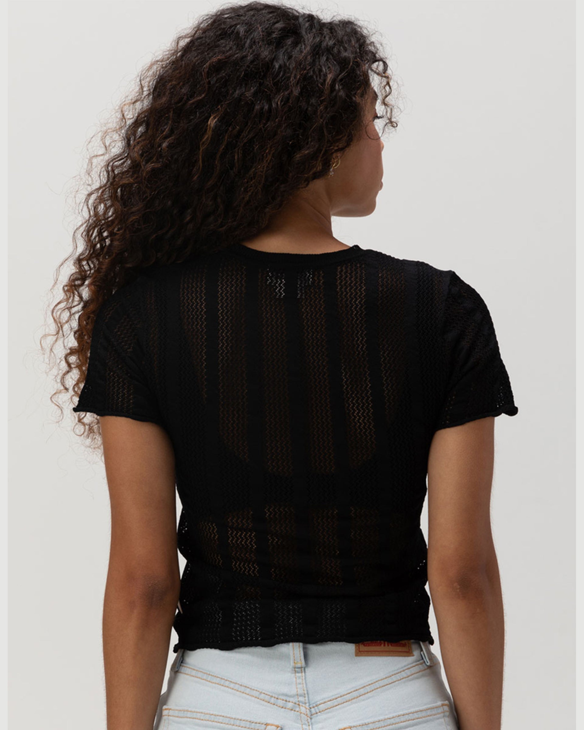 Brixton Women's Sheer Knit S/S Top
