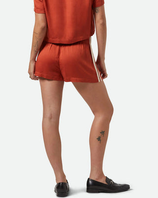 Brixton Women's Silky Boxer Short - Burnt Brick