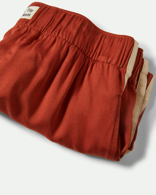 Brixton Women's Silky Boxer Short - Burnt Brick