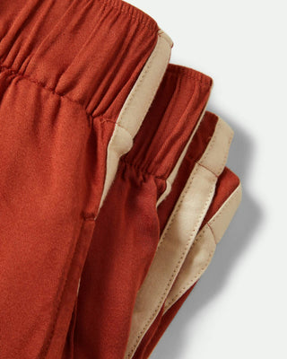 Brixton Women's Silky Boxer Short - Burnt Brick