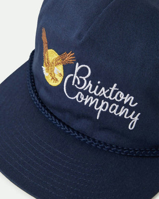 Brixton Soar Snapback Hat - Washed Navy